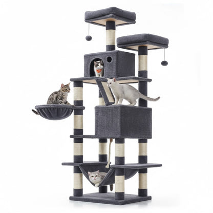 Havena Grote Kattenboom 206 cm (Model HV20262) - Krabpaal - Kwaliteit - Extra Hoog - Deluxe