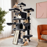 Havena Krabpaal - Kattenklimframe (Model HV20261) - Luxe- Kwaliteit- Krabpaal - 172CM X 77,5CM X 118,1CM