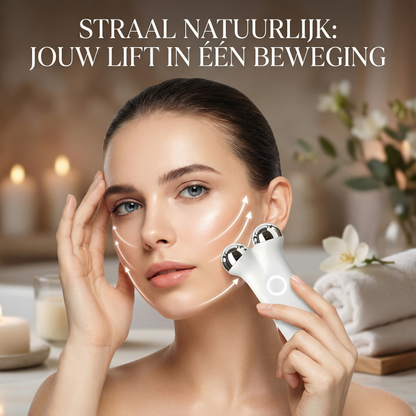 Microstroom Gezichtslifting Apparaat – met Verwarming, 3 Modussen, Oplaadbaar