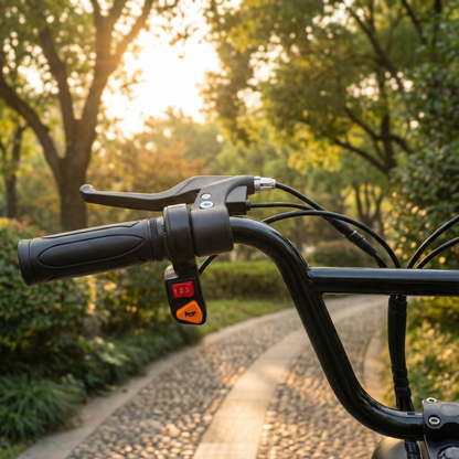 Elektrische Drift Trike Kart 250W 36V 2026 – Zwart met Achtervering